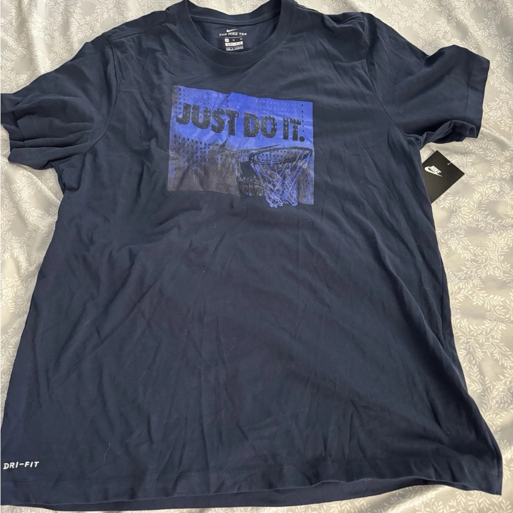 Nike Men's Dark Blue Just Do It Tee